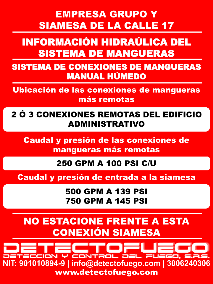 Letrero de Información Hidráulica 